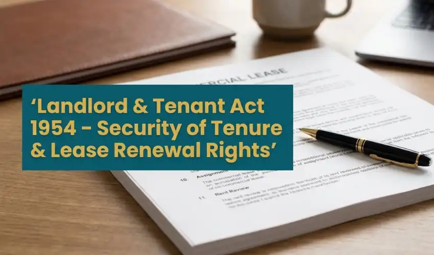 Landlord and Tenant Act 1954 security of tenure — commercial tenant and solicitor reviewing lease renewal rights and contracting out commercial lease documents