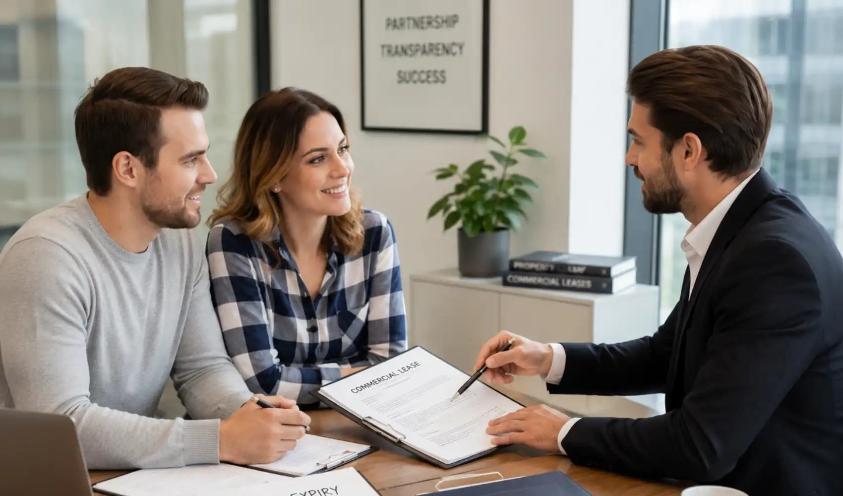 lease renewal rights — landlord and tenant negotiating commercial lease terms at expiry